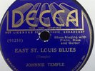 JOHNNIE TEMPLE DECCA 7316 BLUES 78 RPM E-