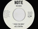 Deep Soul 45 - Eula Cooper - I Need You More - Note - NM mp3