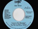 Modern Soul Disco 45 - Dan Greer - Love Is The Message - Beale St. - VG++ rare