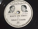 Bud Abbott & Lou Costello 78-WHO'S ON FIRST PART A PART B
