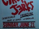 vintage or CIRCLE JERKS ASEXUALS FRONTLINE 11x17 Punk Flyer poster kbd hardcore