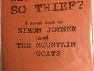 The Mountain Goats Why You All So Thief Vinyl 7” rare