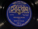 78 RPM -- Blind Boy Fuller, Decca 7331, E+ Blues