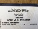 Joanne Shaw Taylor Robin 2 Bilston Wolverhampton Ticket 7/10/18