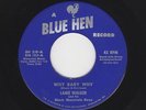 '57 Bopper/C&W LANIE WALKER Why Baby Why/Drop In BLUE HEN 219 HEAR BOTH