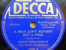 PEETIE WHEATSTRAW 78 DECCA 7568 A MAN AIN'T NOTHIN' BUT A FOOL