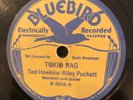 Bluebird 5656 TED HAWKINS -Riley Puckett TOKIO RAG  78 rpm V+1934 mandolin