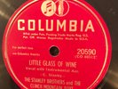 Columbia 20590 Stanley Brothers LITTLE GLASS OF WINE  78 rpm Bluegrass E