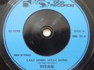 TITAN,EAST WIND WEST WIND,1980 NWOBHM,WILD DOG RECORDS,DOG 26,PRIVATE PRESS 100