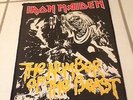 IRON MAIDEN NUMBER OF THE BEAST ORIGINAL 80'S  BACK PATCH LOVELY CONDITION METAL