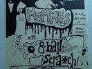 vintage org MUMMIES 8 BALL SCRATCH SF 11x17 Punk Flyer poster kbd hardcore