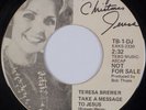 TERESA BREWER: Take a Message to Jesus, Merry Christmas Promo Only 45 7” Country