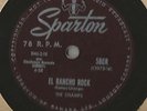 78 Rpm Record Rockabilly The Champs El Rancho Rock / Midnighter