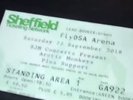 ARCTIC MONKEYS STANDING SHEFFIELD TICKET SATURDAY 22nd September 2018
