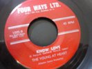 The YOUNG AT HEART-KNOW LOVE/Things we did last summer 45 white doo wop Brooklyn