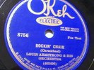 (Blue Label) Electric Okeh 8756 Louis Armstrong Orch. w/Hoagy Carmichael (E+)