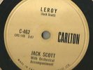 78 Rpm Record Rockabilly Jack Scott Leroy / My True Love