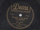 Old Trinidad Calypso 78 - King Radio - Madam take back you basket on Decca HEAR
