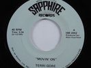 Modern Soul Boogie 45 TERRI GORE Movin' On SAPPHIRE VG++ HEAR