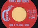 DINO & DELL-TONES Sticks and Stones 45 on Cobra Tx chicano mod soul garage HEAR