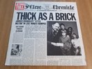 JETHRO TULL - THICK AS A BRICK - UK 1ST ISSUE - FOLD OUT SLEEVE - EXCELLENT