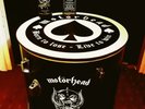 Upcycled MOTORHEAD Floor Tom Drum Coffee/Side Table with storage inside.#*