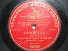 FRANCESCO MARCONI Opera 78rpm Red G&T 052056. Milano Gioconda-Cielo e Mar