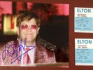 Elton John HAND SIGNED 10x8 Photograph & Promoters Concert Tickets PROOF COA