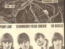 The Beatles: Penny Lane/Strawberry Fields Forever. Rare Denmark Map Cover
