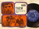 THEM VAN MORRISON 45 Baby Please Don´t Go Gloria PS DUTCH 7