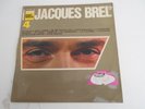 33T. Jacques BREL. DEDICACE sur Sticker à L'OLYMPIA. signé, Véritable Signature