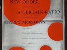 New Order; A Certain Ratio ; Happy Mondays 1988 Promo Poster Aprox 100x150 cm