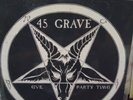 45 GRAVE - Evil / Party Time White Vinyl 7 inch #66 of 300 made Deathrock Punk