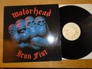 MOTORHEAD IRON FIST UK 1ST PRESS LP BRNA 539 NM VINYL