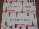 RUGGIERO RICCI PAGANINI 24 CAPRICES DECCA SXL 2194 WB ED 3 EXCELLENT
