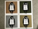 Very Rare Banksy Artwork Records - complete set of 4 DJ DM Laugh Now ep's