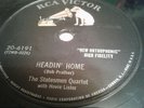 STATESMEN QUARTET HOVIE LISTER 78 Headin Home / Poor Old Adam RCA Victor 20-6191