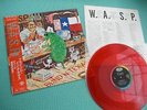 W.A.S.P. 12 Single Blind In Texas 1st Press Red Vinyl Japan S14-118 OBI WASP