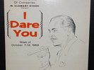 1963 W. Clement Stone I Dare You Salesmen Salesmanagers Seminar LP Vinyl Record