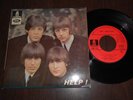 FRENCH EP THE BEATLES HELP MEO 113 SACEM POCHETTE BRUNE