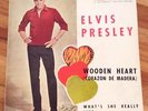 ELVIS PRESLEY * WOODEN HEART * 1962 SPANISH ONLY PS 45 RCA 3-10126