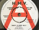 Mike Berry The Outlaws Tribute To Buddy Holly 7” 45 Demo HMV Records POP 912
