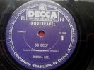 BRENDA LEE - So deep 78 RPM BRAZIL ONLY on EX- =====IT's NOT mono promo lp elvis