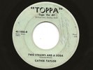 Rare Sweet Teen Booper CATHIE TAYLOR 45 Two Straws and a Soda HEAR AUTOGRAPHED