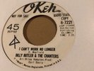 BILLY BUTLER AND THE CHANTERS - I CAN'T  WORK NO LONGER U.S. OKEH  PROMO N/MINT