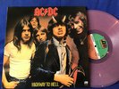 AC/DC BACK HIGHWAY TO HELL COLORED LP LIMITED MINT