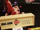 Michael Jackson BAD25 CHAMPAGNE VIP PARTY +POSTER smile rare promo fedora signed