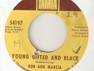 BOB AND MARCIA Young Gifted And Black TAMLA  MOTOWN REGGAE SOUL 45
