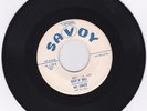 BLUES 45RPM - HAL SINGER ON SAVOY - RARE  BEAUTIFUL COPY