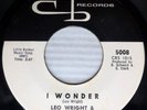 LEO WRIGHT & EL JAYS original press VG++ CB doowop 45 I WONDER b/w IT IS I pc306